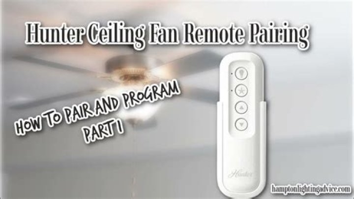 How do you pair a fan with a remote control?