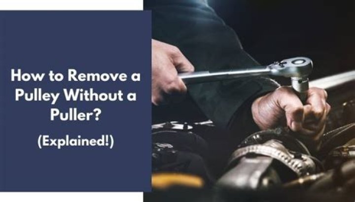 How do you remove a pulley without a puller?