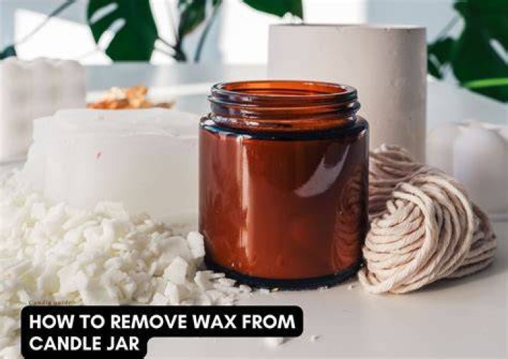 How do you remove candle wax residue?