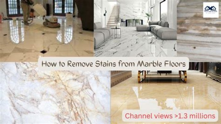 How do you remove dull stains from marble?