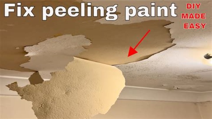 How do you repair peeling textured ceiling?