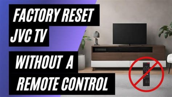 How do you reset a JVC home theater?