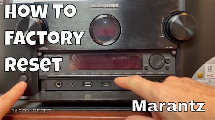 How do you reset a Marantz sr5003?