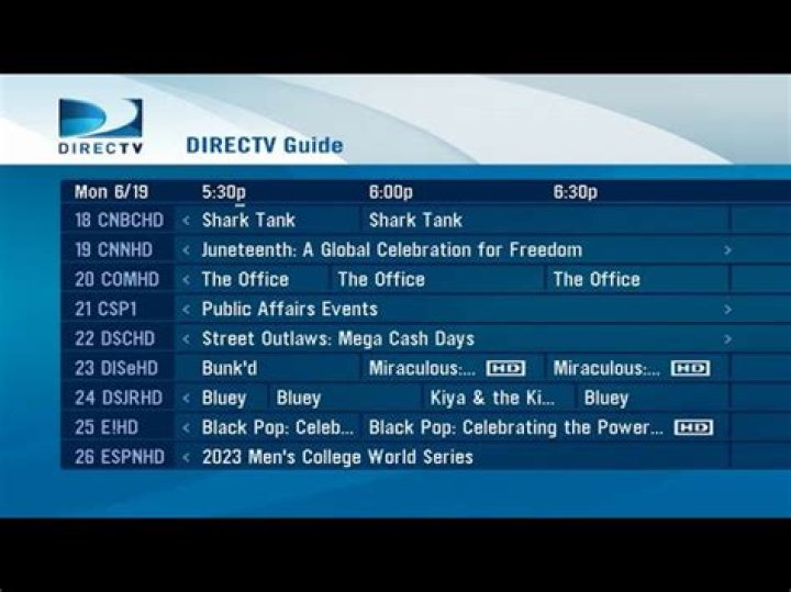 How do you reset the guide on Direct TV?