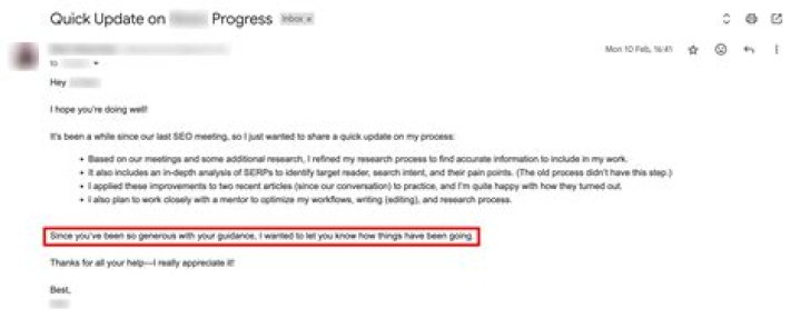 How do you respond to information in an email?