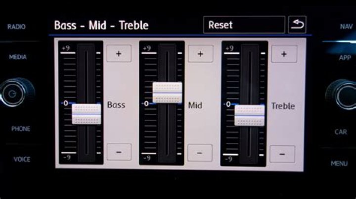 How do you set bass and treble?