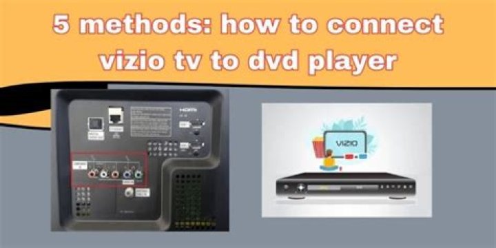 How do you set up a DVD player to a Vizio TV?