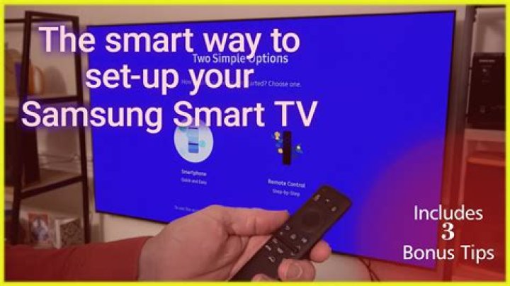 How do you set up a new Samsung TV?
