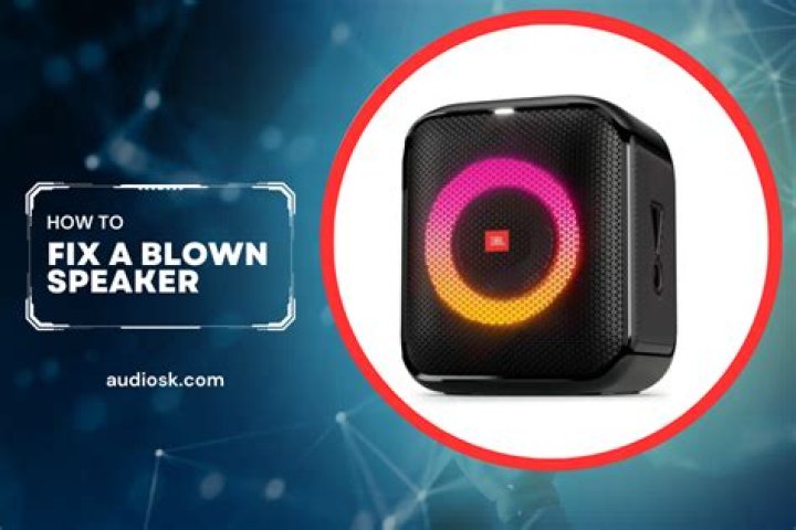 How do you temporarily fix a blown speaker?