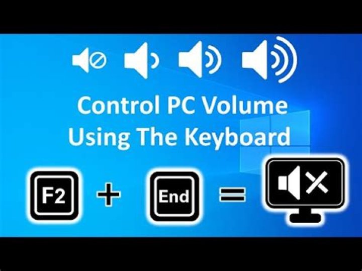 How do you turn up the volume using your keyboard?