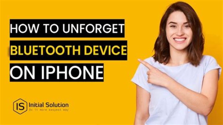 How do you Unforget a Bluetooth speaker on iPhone?