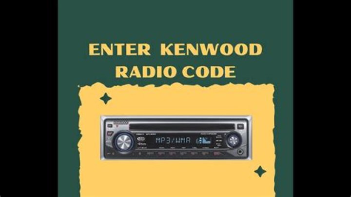 How do you unlock a Kenwood stereo?