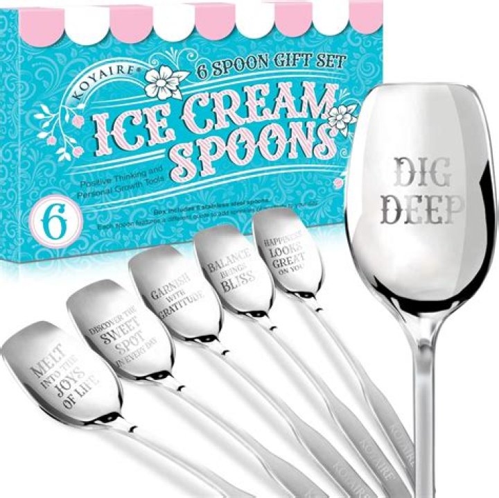How do you use a spoon for ice cream?