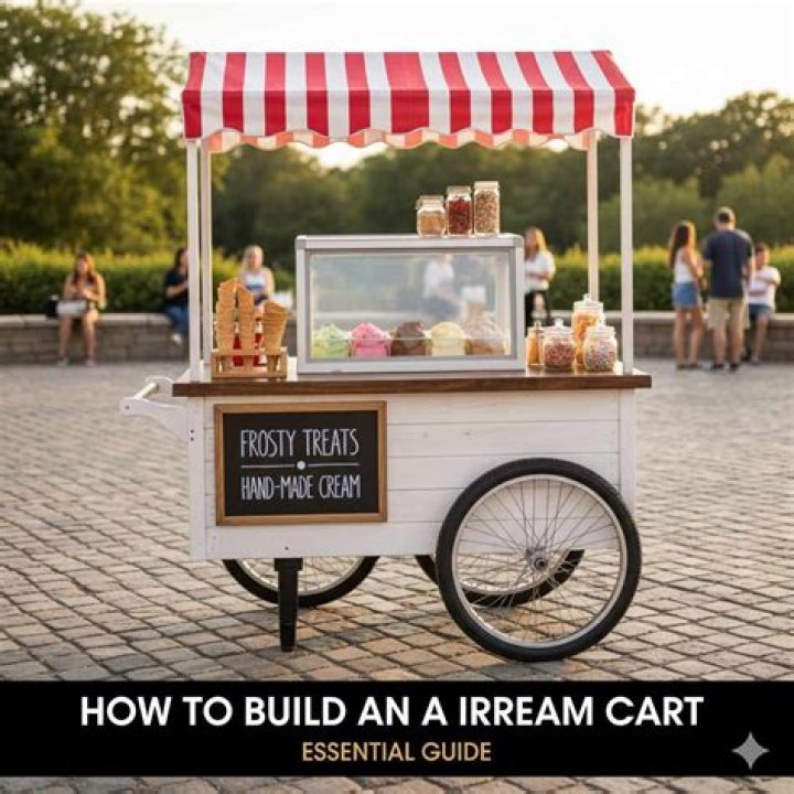 How do you use dry ice in an ice cream cart?