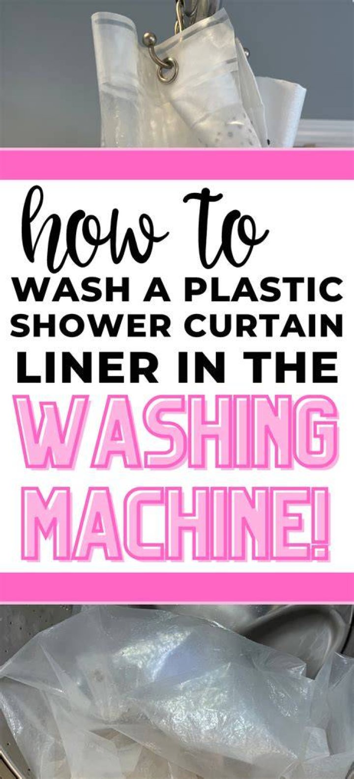 How do you wash a shower curtain in the washing machine?