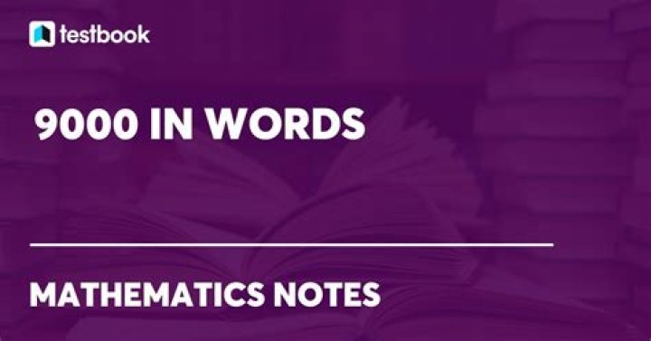 How do you write 9000 in English?