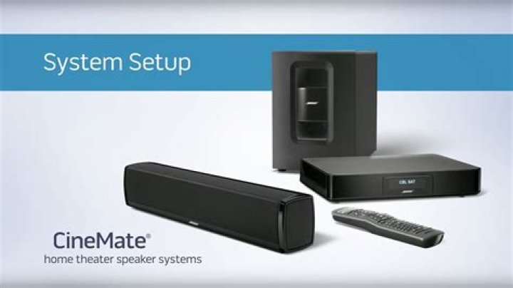 How does a Bose CineMate 1sr set up?