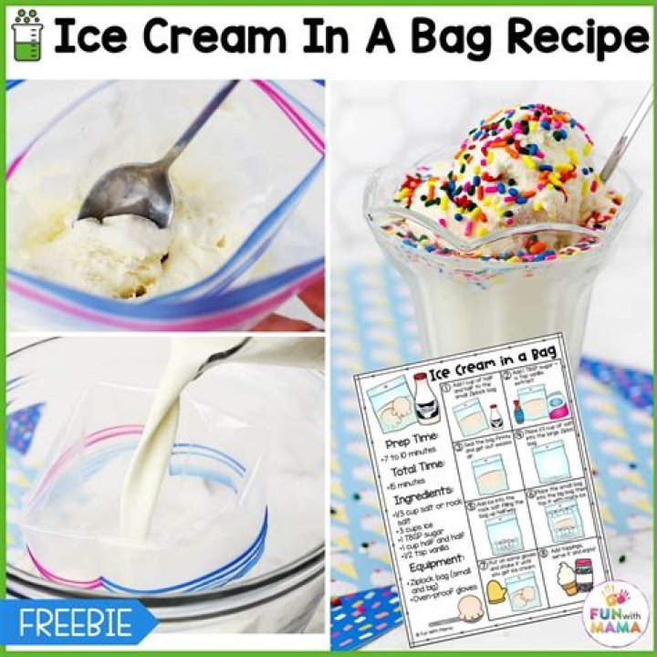 How does making ice cream in a bag work?