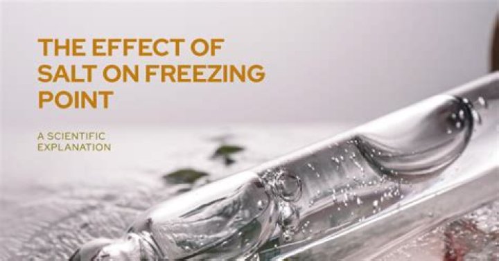 How does salt affect the freezing point of ice cream?