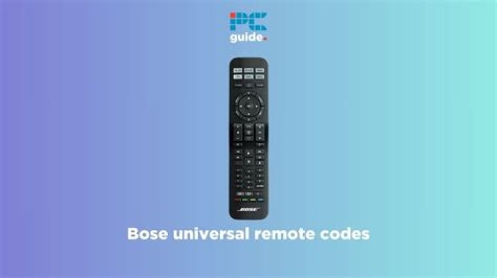 How does the Bose universal remote control work?