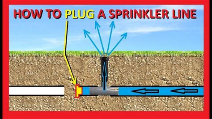 How far do you bury sprinkler lines?