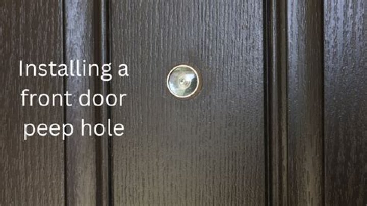 How high should a peephole be in a door?