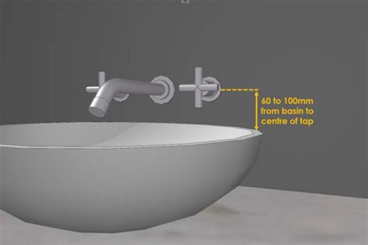How high should a wall mounted faucet be?