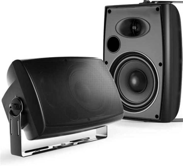 How high should I mount outdoor speakers?