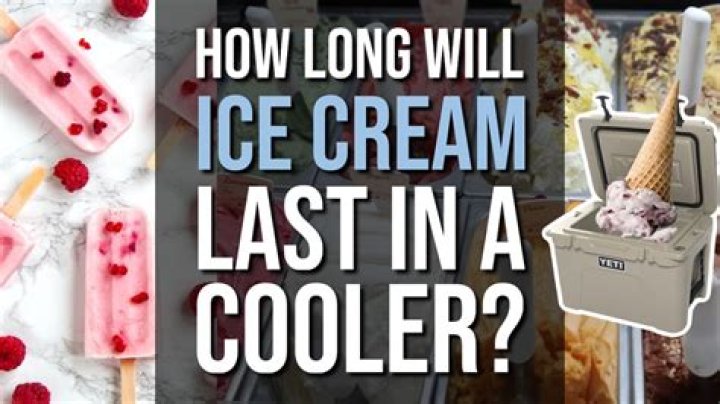 How long does opened ice cream last in freezer?