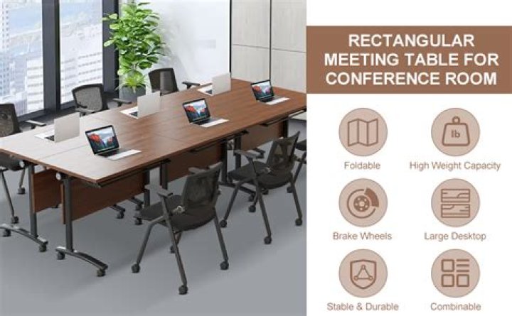 How long is an 8 person conference table?
