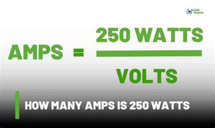 How many amps is 240V watts?