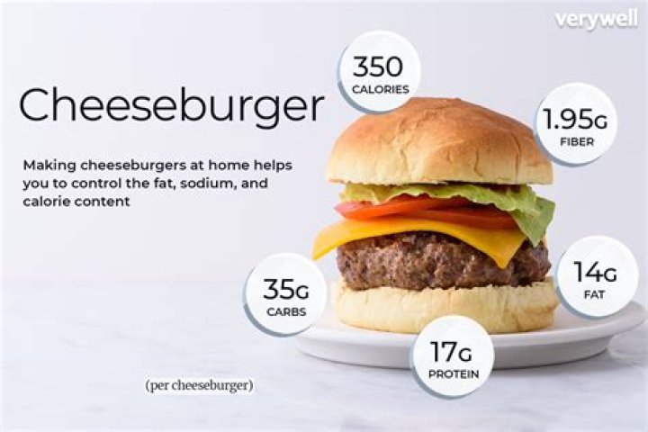 How many calories are in a cheese burger?