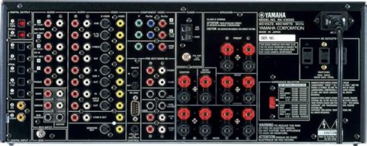 How many channels does a Yamaha rx-v3000 have?
