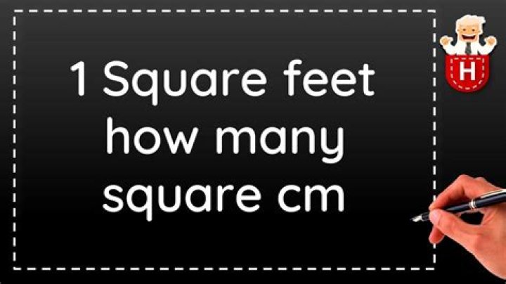 How many cm square is?