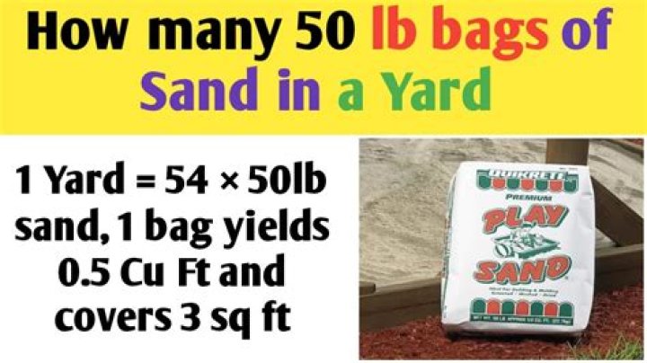 How many feet does a 50 lb bag of sand cover?