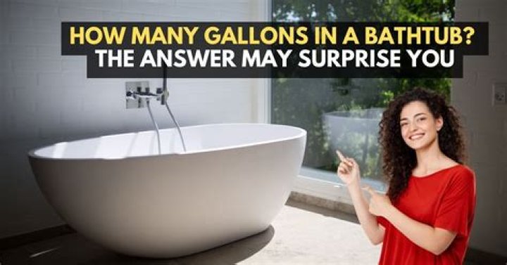 How many gallons does a 6 foot bathtub hold?