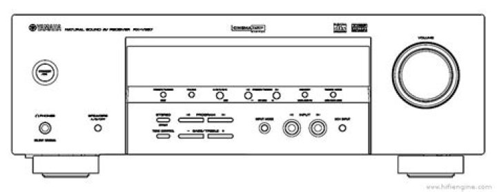 How many ohms does a Yamaha rx-v357 speaker support?