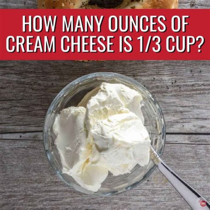 How many ounces is 4 oz of cream cheese?