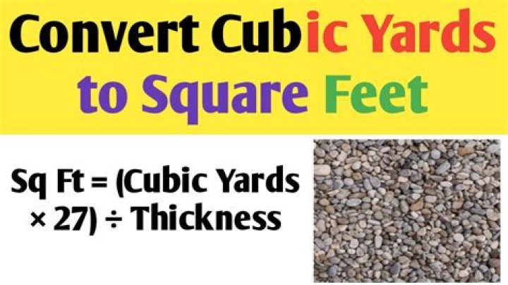 How many square feet does 10 cubic yards cover?