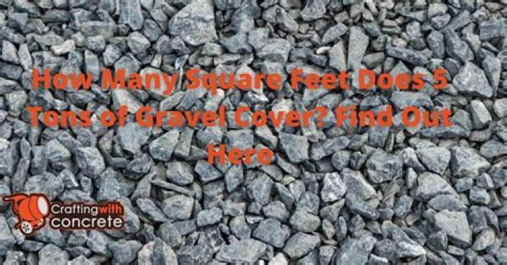 How many square feet does a yard of crushed stone cover?