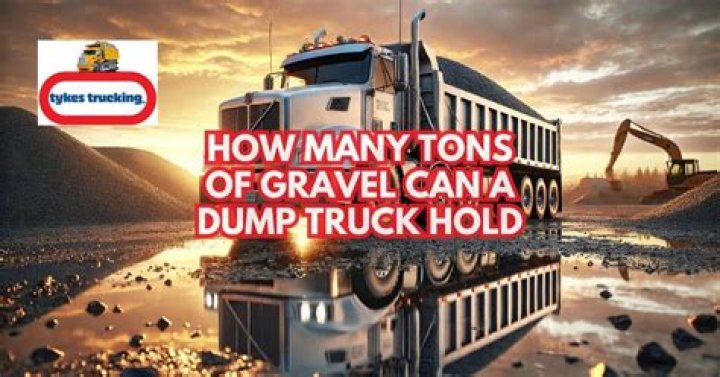 How many tons of gravel does a dump truck hold?