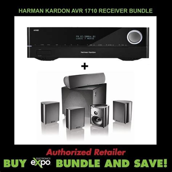How many watts does Harman Kardon AVR 1710 have?