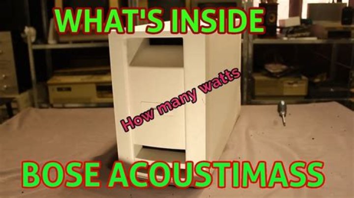 How many watts is Bose Acoustimass?