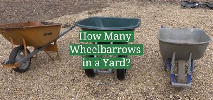 How many wheelbarrows are in a yard of black dirt?