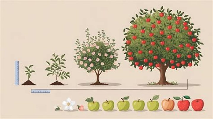 How many years until an apple tree produces fruit?