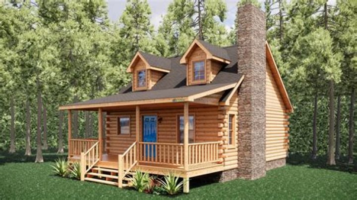 How much does it cost to build a 1000 sq ft log cabin?