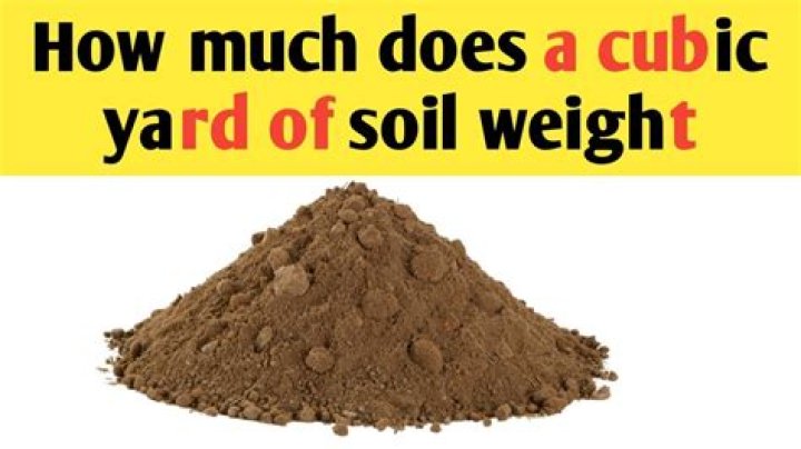 How much does one cubic meter of soil weigh?