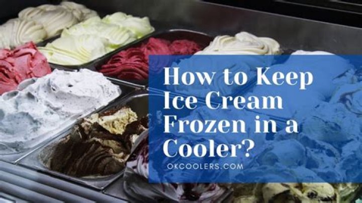 How much dry ice do I need to keep ice cream frozen?