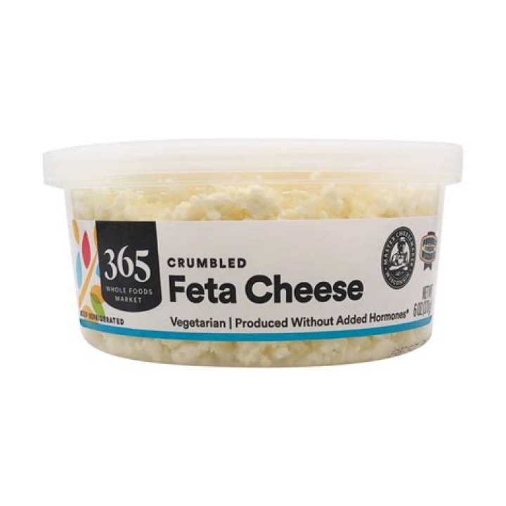 How much is an ounce of crumbled feta cheese?