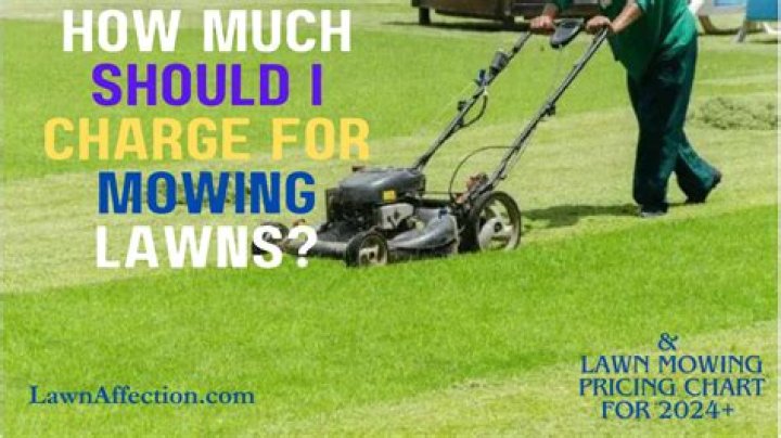 How much should a 14 year old charge for mowing lawns?